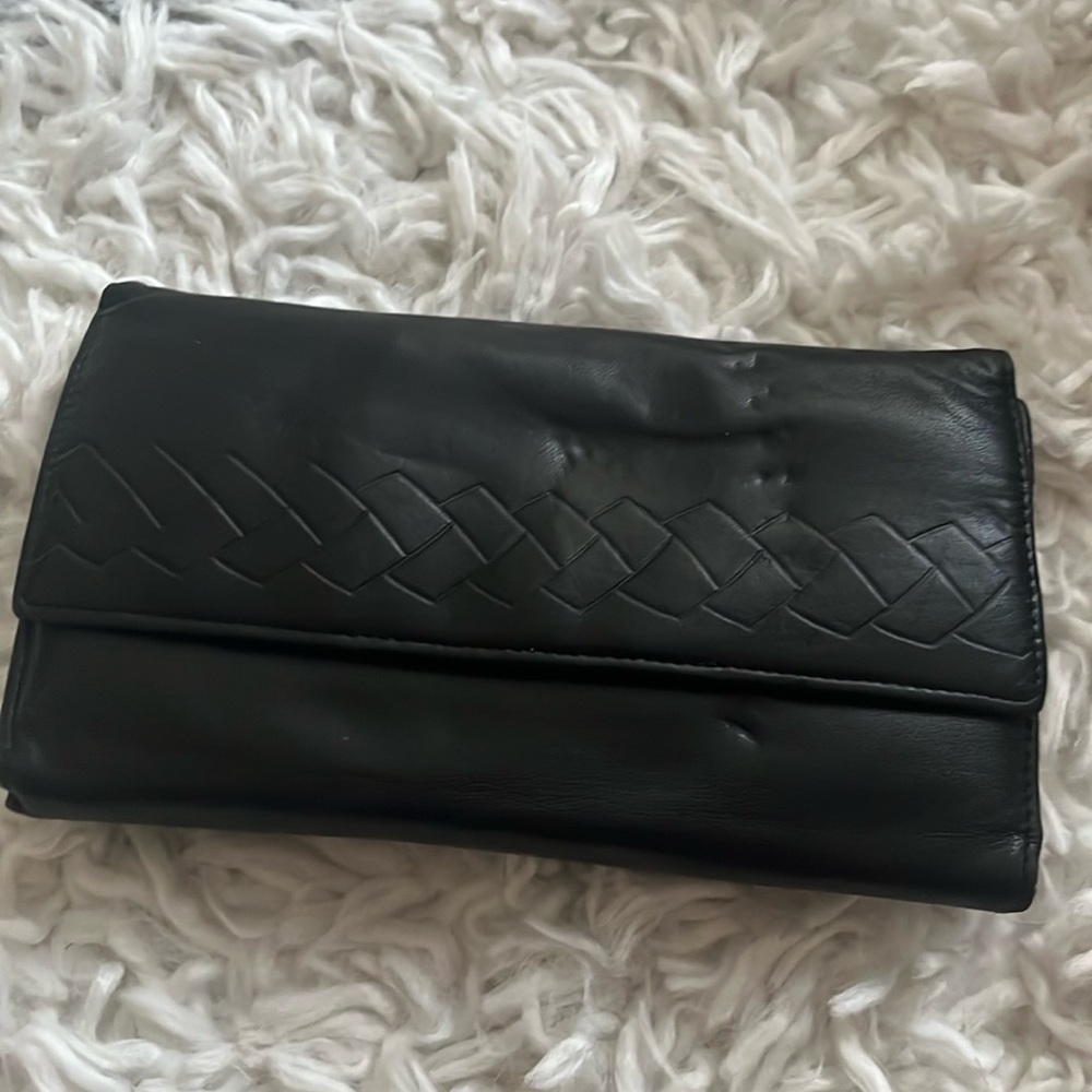 Black leather wallet